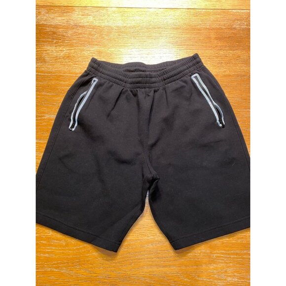 Old Navy Black Elastic Waist Cotton Shorts W/ Zipper Pockets - Picture 1 of 2
